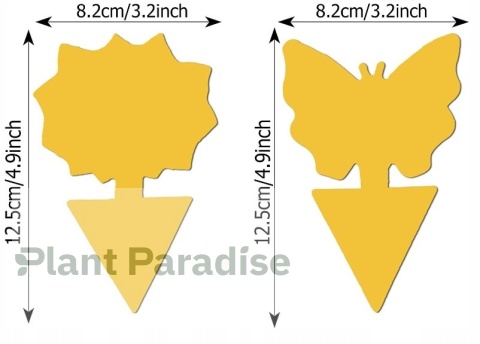 12x ŻÓŁTY LEP TAŚMA KLEJĄCA DO DONICZEK MOTYL